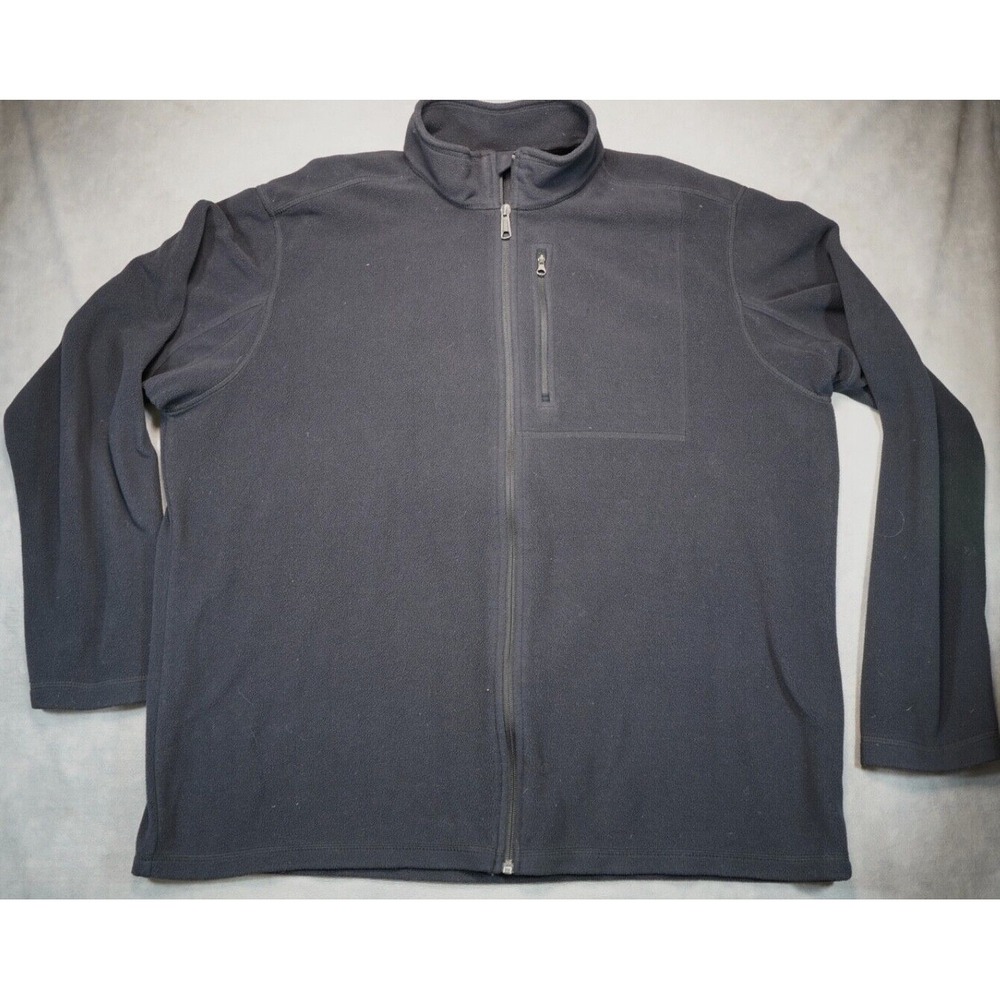 Duluth Trading Co Black‎ Full Zip Fleece Sweater Jacket Long Sleeve XL